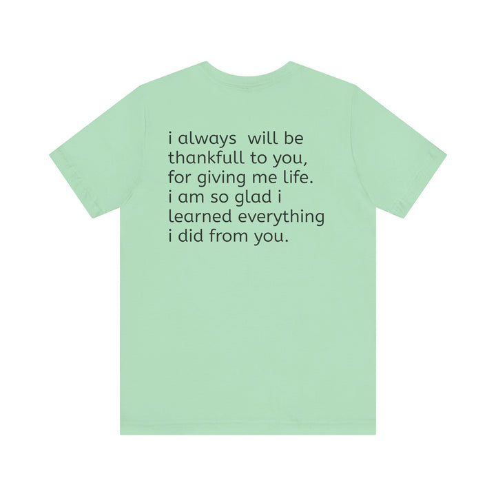 Love You Mom Short Sleeve Tee - Thankful Gift for Mother's Day
