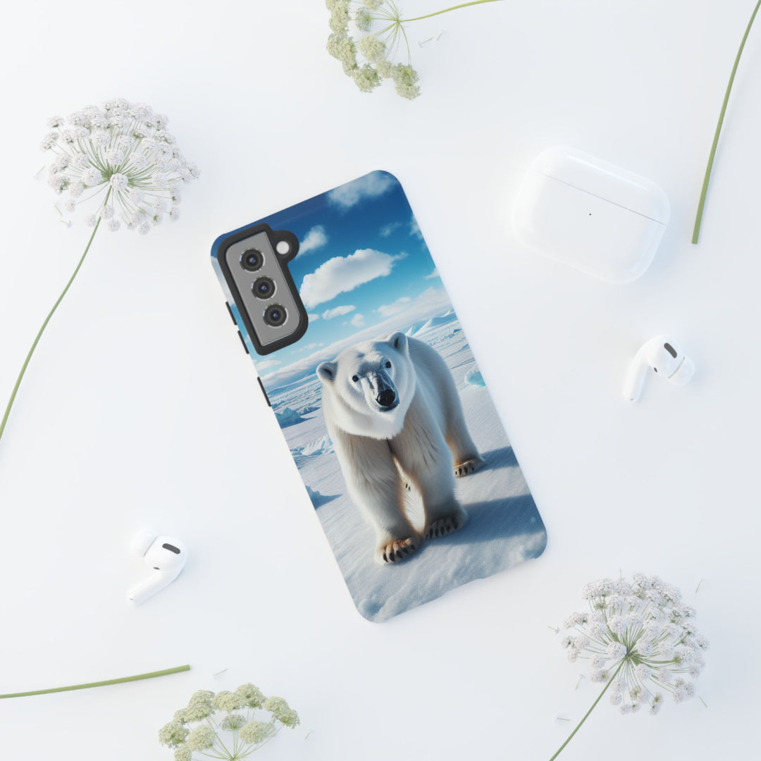 Polar Bear Tough Phone Case - Durable Protector with Arctic Design