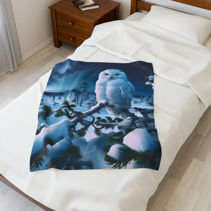 Velveteen Plush Blanket Owl Blanket