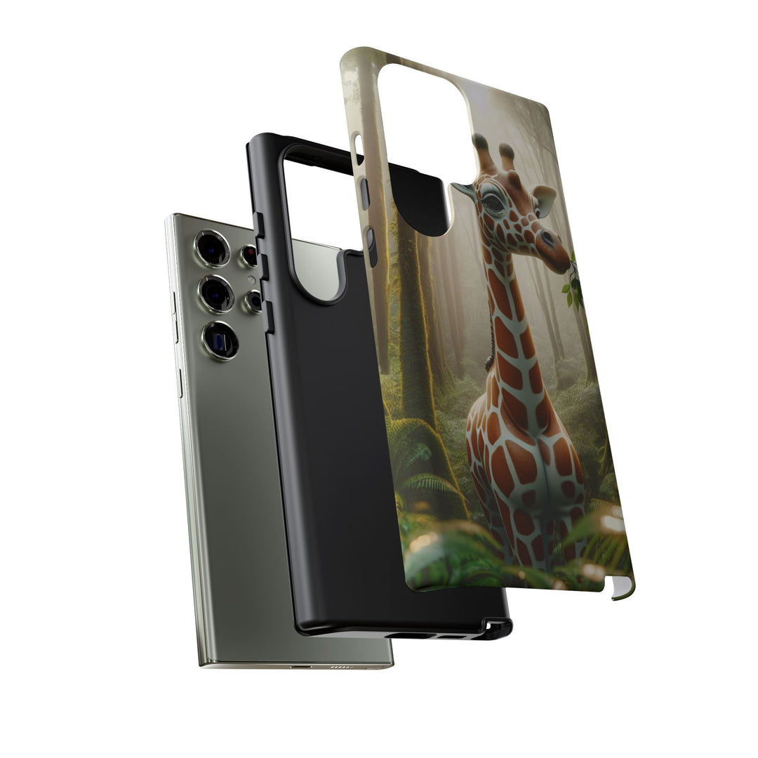 Giraffe Tough Phone Case - Cute Animal Design for Nature Lovers