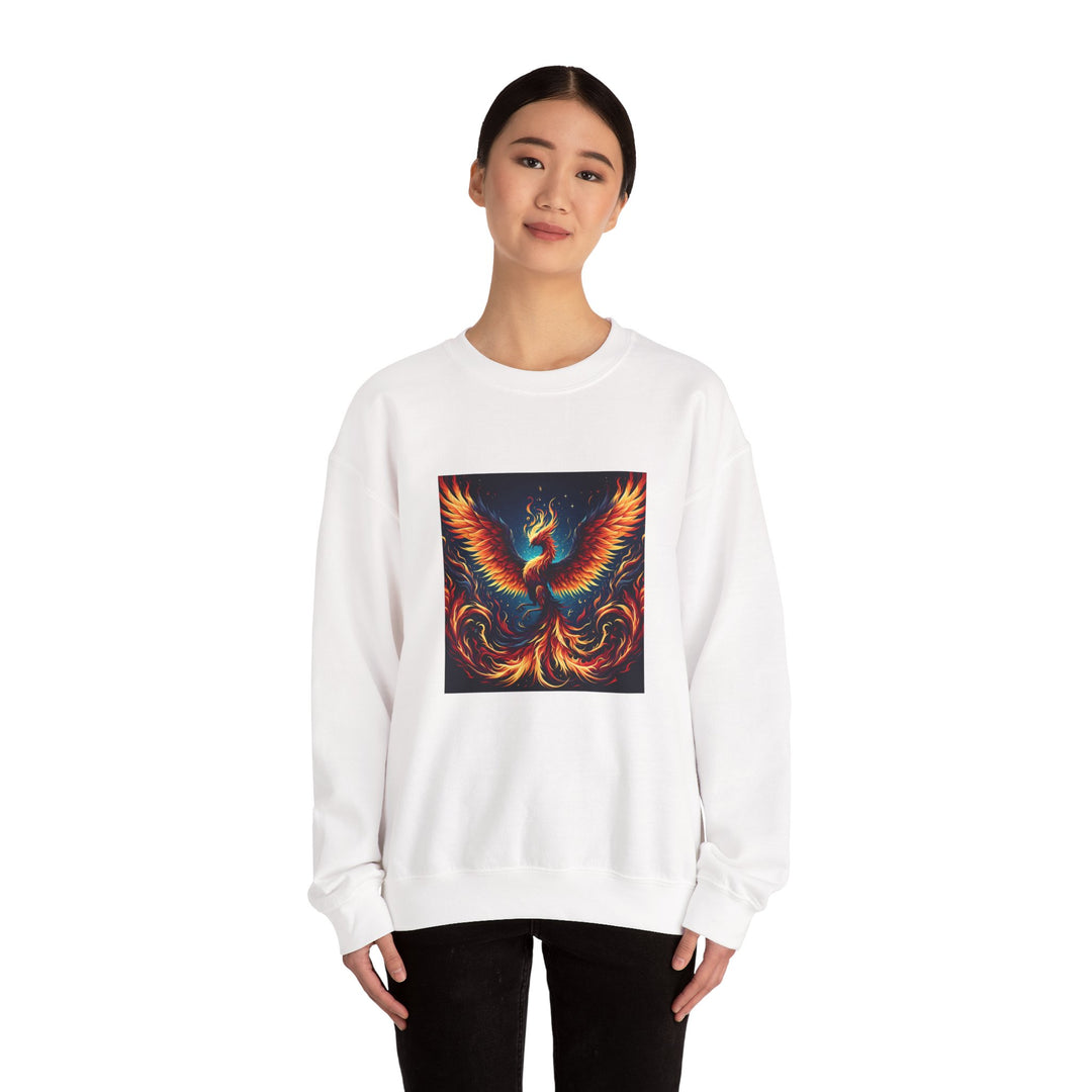 Fiery Phoenix Sweatshirt - Cozy Unisex Crewneck, Gift for Art Lovers