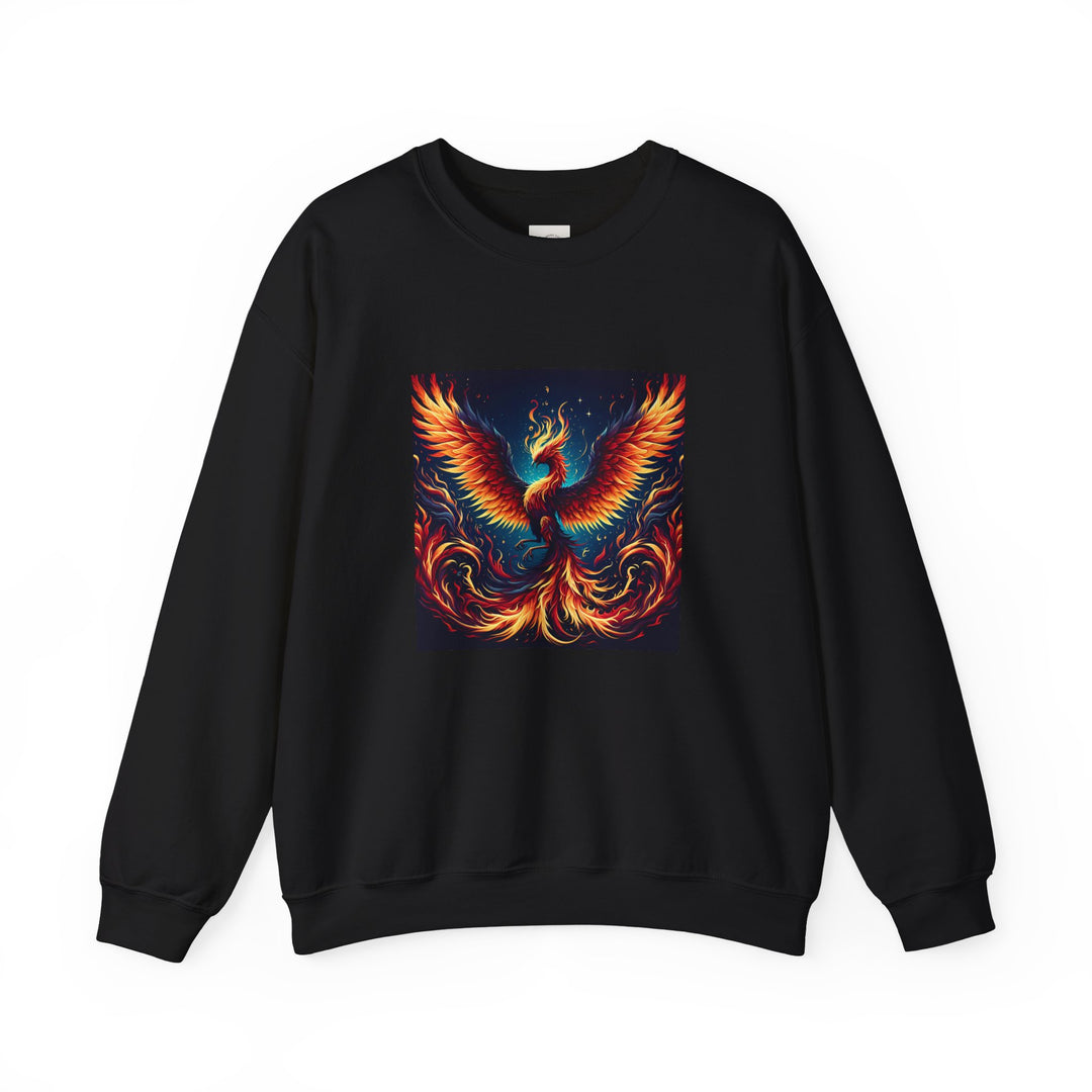 Fiery Phoenix Sweatshirt - Cozy Unisex Crewneck, Gift for Art Lovers