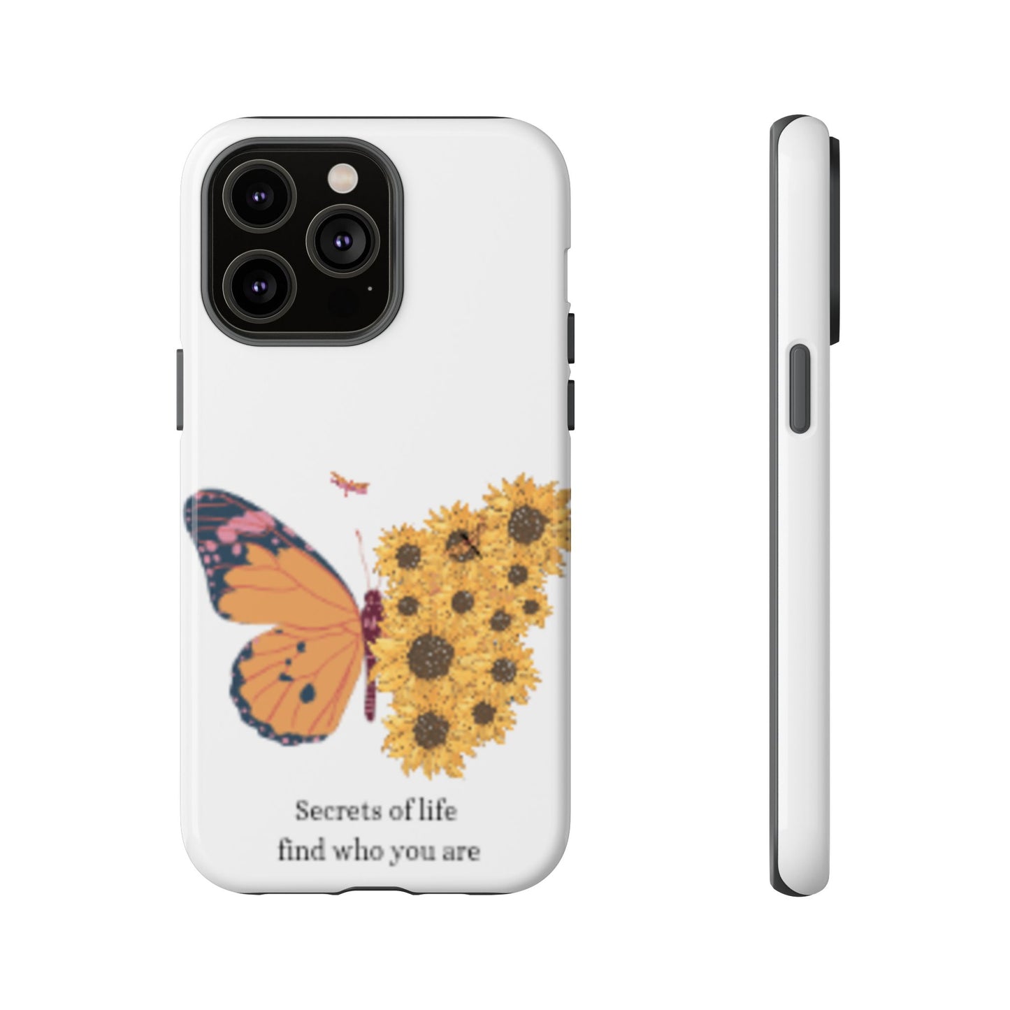 Butterfly & Sunflower Phone Case - "Secrets of Life" Design