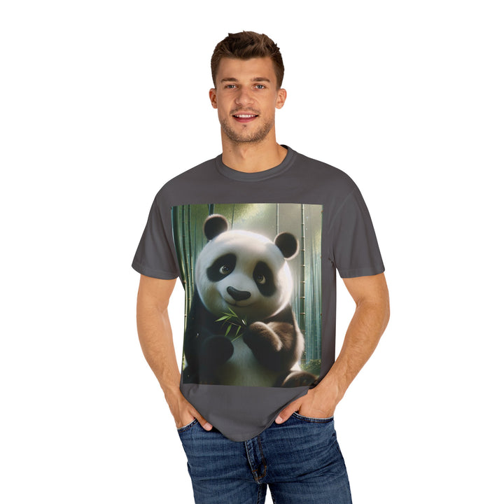 Cute Panda Unisex Garment-Dyed T-Shirt | Casual Animal Lover Tee