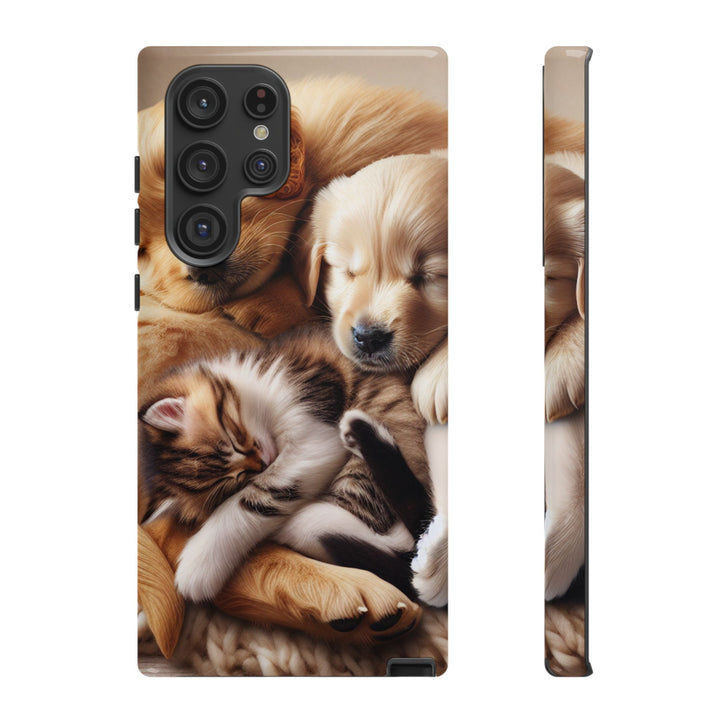 Cute Pets Phone Case - Adorable Dog and Cat Design for Animal Lovers