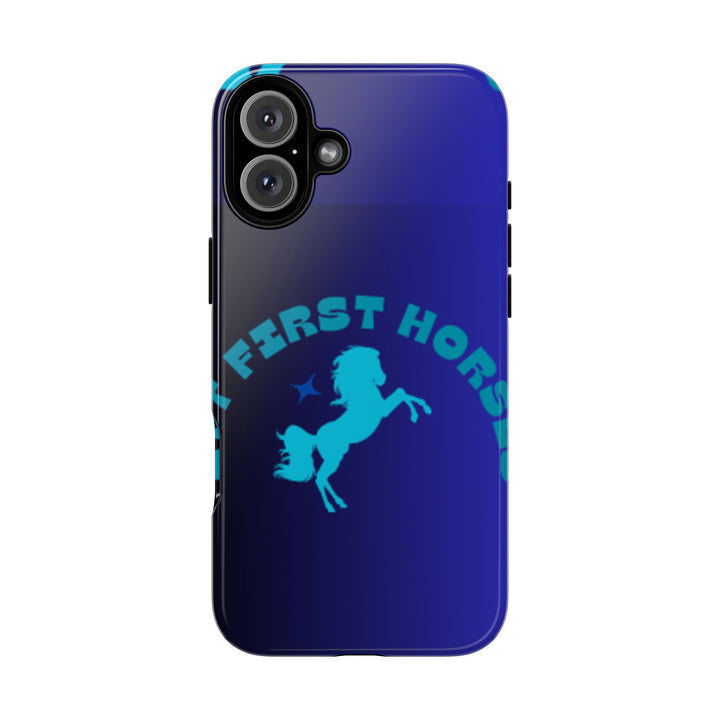 But First Horses Phone Case – Durable Tough Case for Horse Lovers