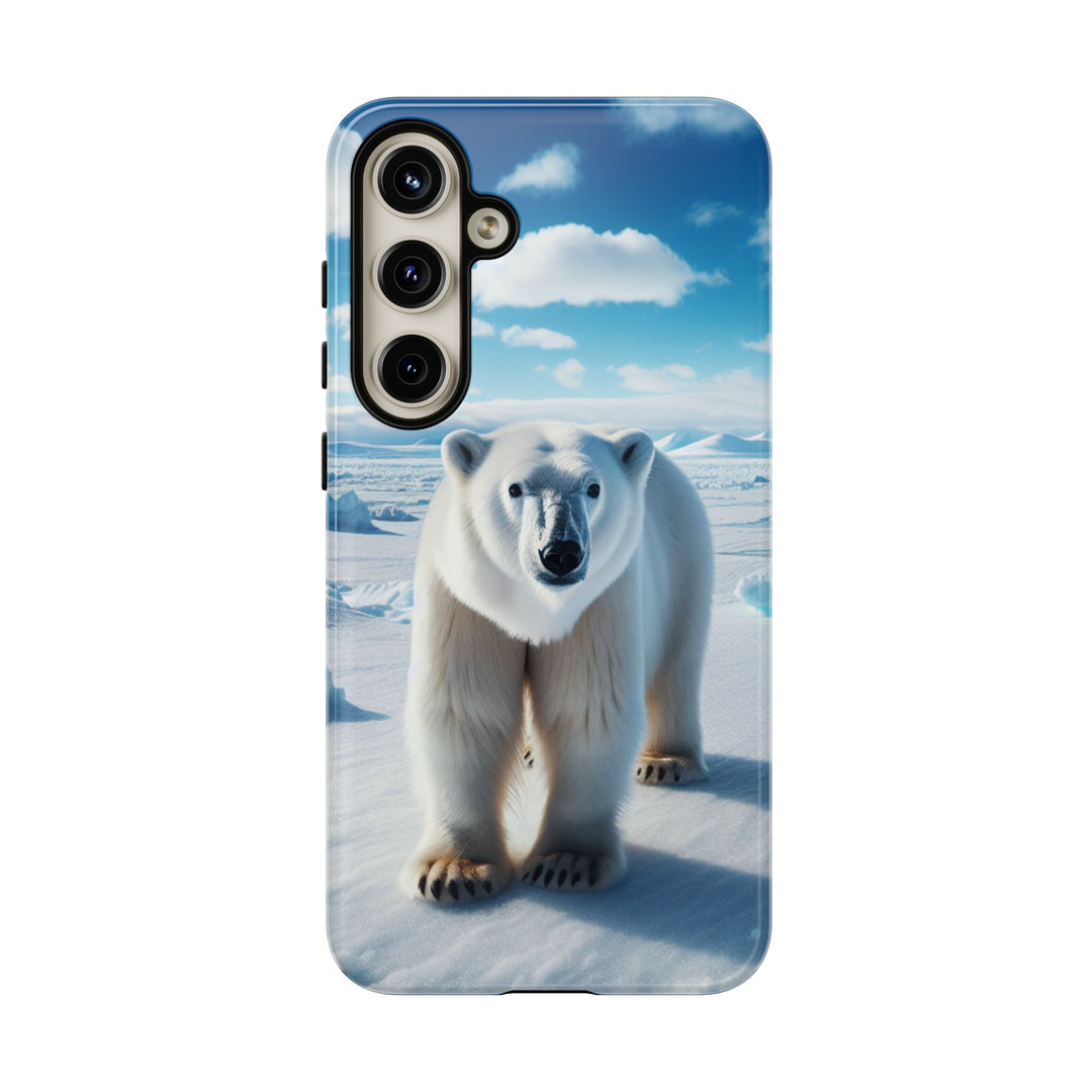 Polar Bear Tough Phone Case - Durable Protector with Arctic Design