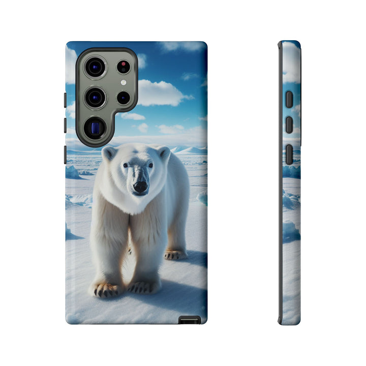 Polar Bear Tough Phone Case - Durable Protector with Arctic Design