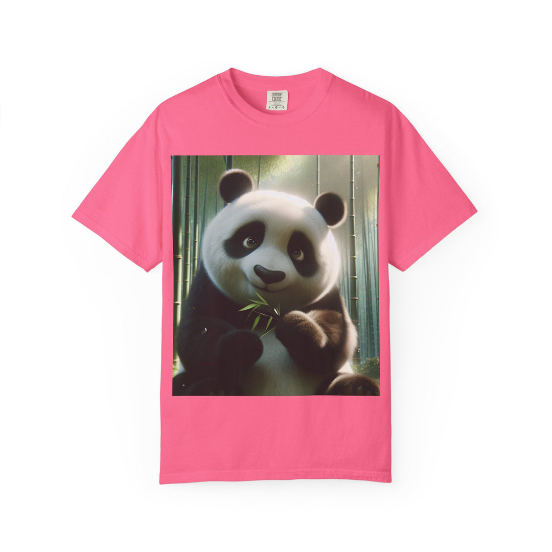 Cute Panda Unisex Garment-Dyed T-Shirt | Casual Animal Lover Tee