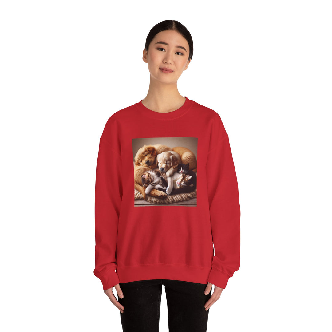Cozy Pet Lovers' Crewneck Sweatshirt | Cute Dog Design | Gift for Animal Lovers | Comfy Pullover | Birthday or Holiday Gift