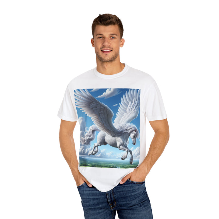 Mythical Pegasus Unisex Garment-Dyed T-shirt | Dreamy Fantasy Art Tee