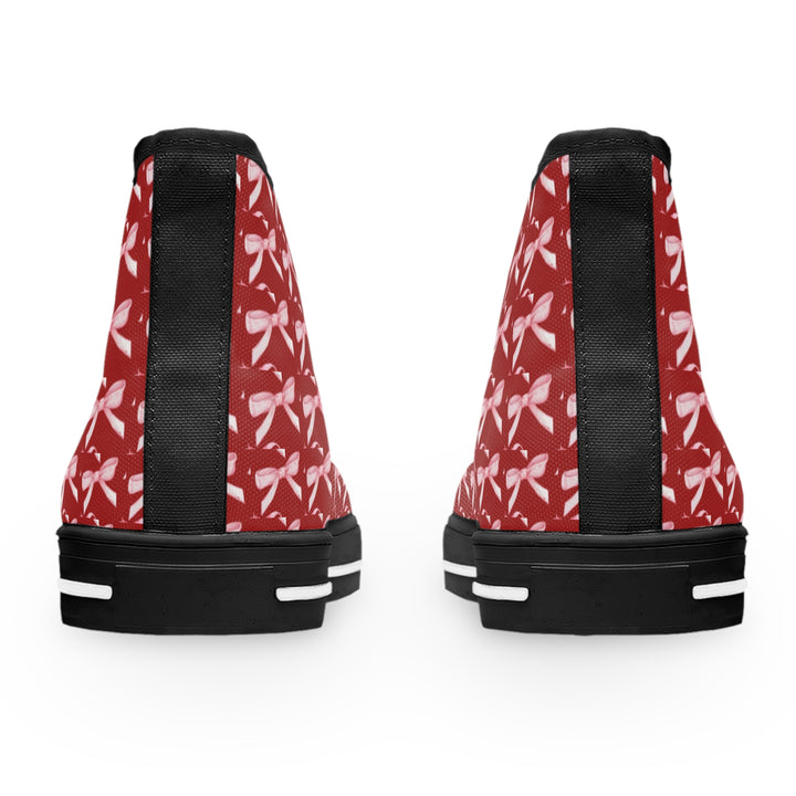 Women’s High Top Sneakers with Cheerful Dragonfly Print