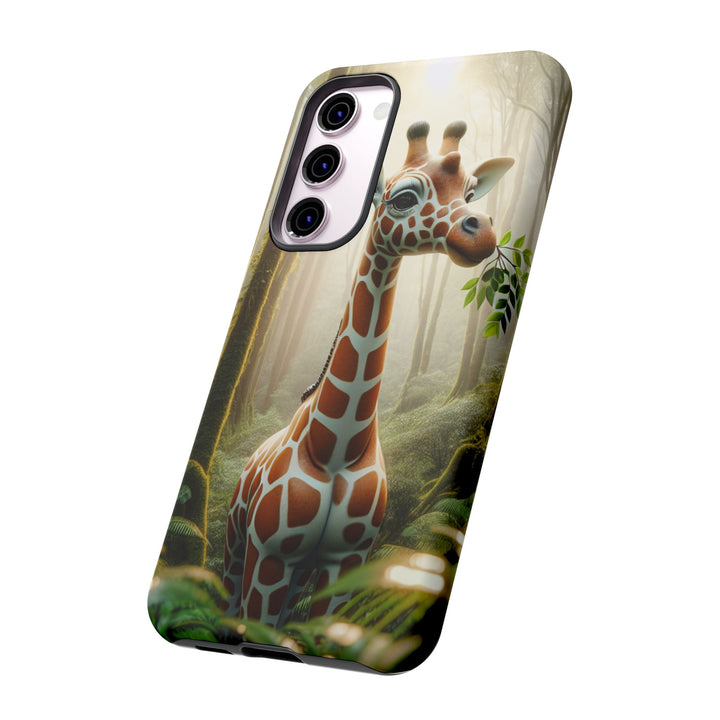 Giraffe Tough Phone Case - Cute Animal Design for Nature Lovers