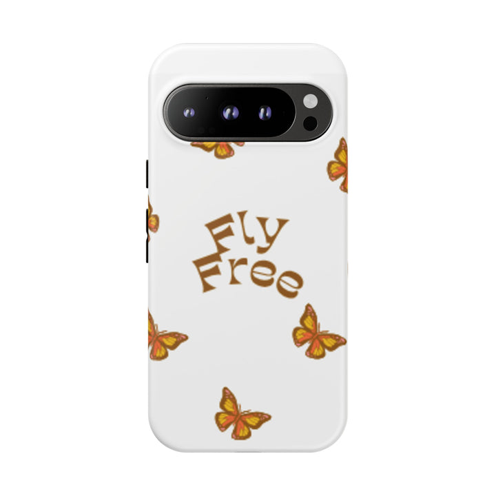 Stylish Phone Case | 'Fly Free' Butterfly Design | Unique Tough Cases