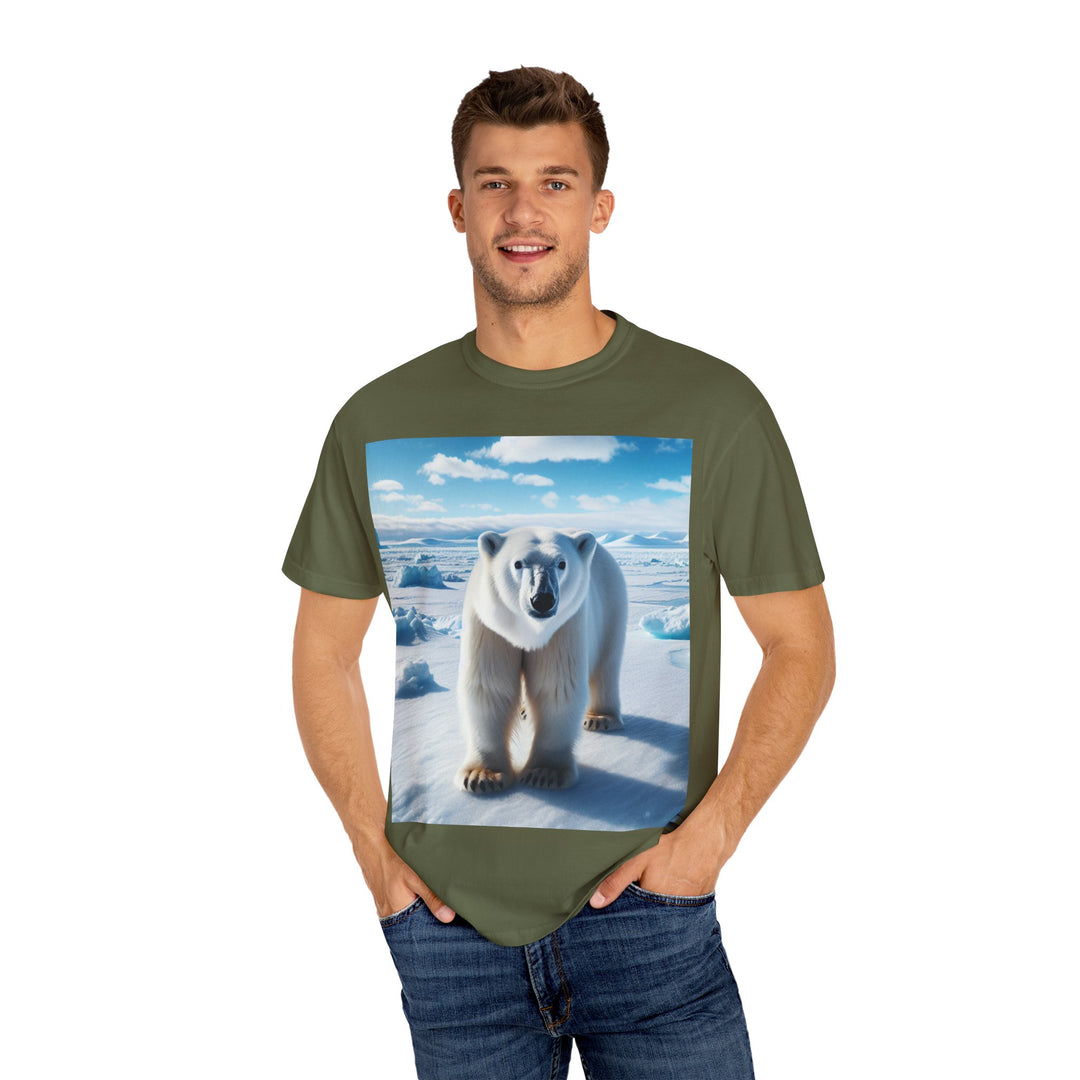 Polar Bear Graphic Unisex Garment-Dyed T-Shirt