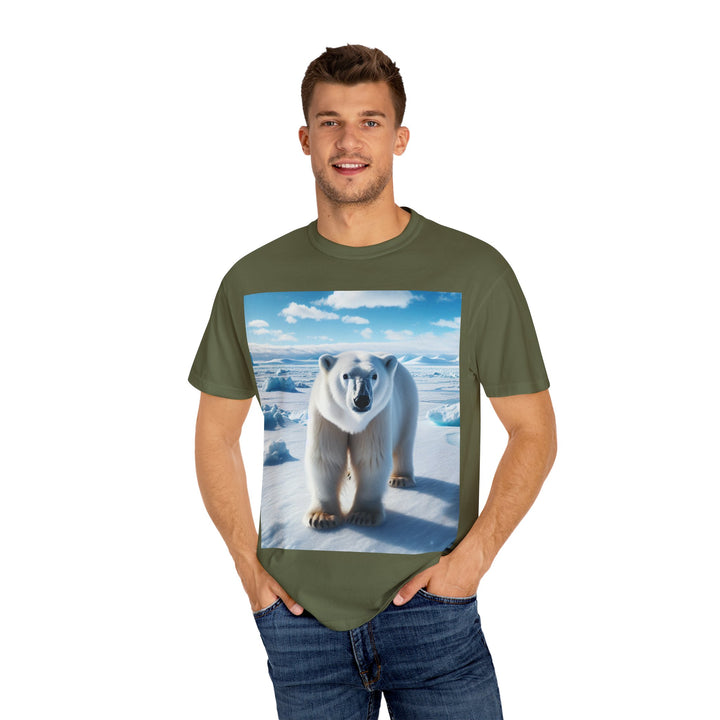 Polar Bear Graphic Unisex Garment-Dyed T-Shirt