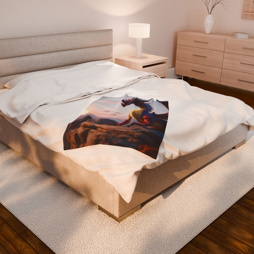 Velveteen Plush Blanket, dragon