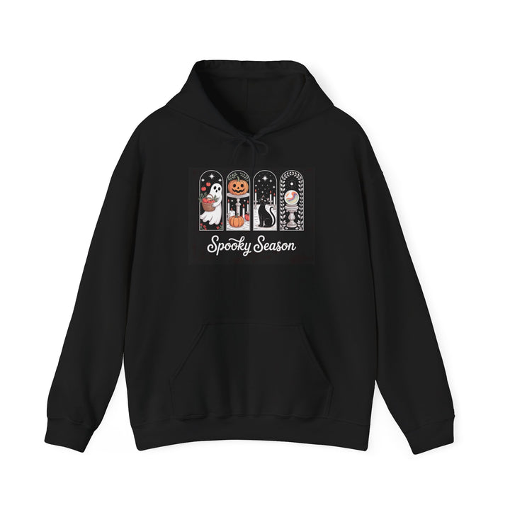 Spooky Season Unisex Hoodie, Halloween Sweatshirt, Cozy Fall Apparel, Casual Layering Piece, Perfect Gift for Halloween Lovers