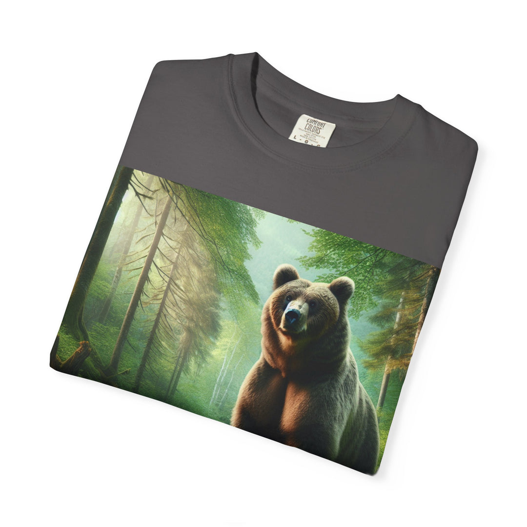 Nature-Inspired Unisex Bear Graphic Tee - Ideal for Outdoor Enthusiasts