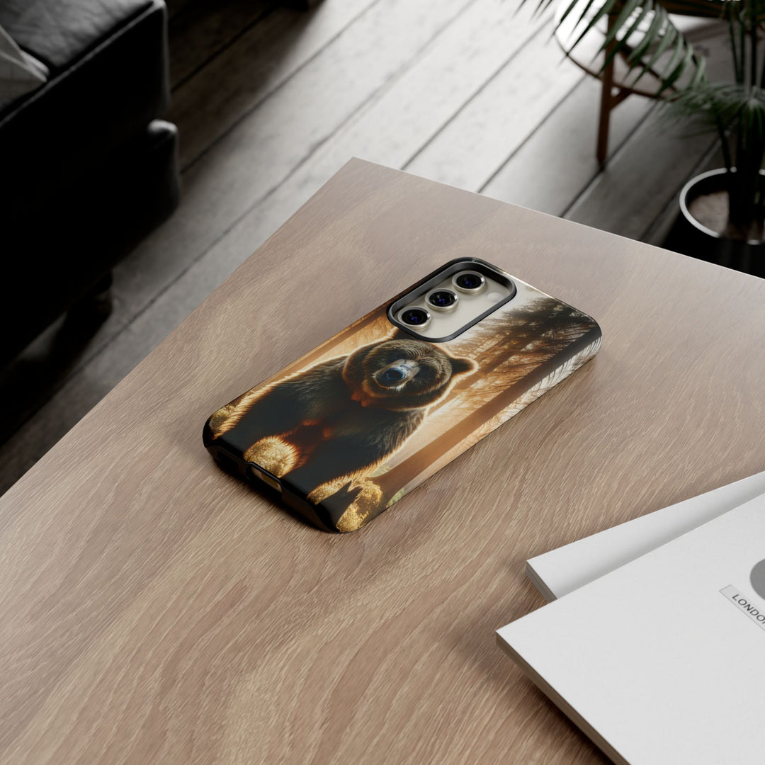 Wildlife Phone Case - Tough Cases with Bear Design, Nature Lover Gift, Animal-Themed Accessories, Eco-Friendly Tech Protection