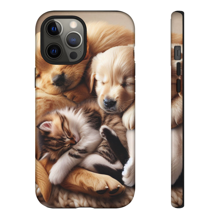 Cute Pets Phone Case - Adorable Dog and Cat Design for Animal Lovers