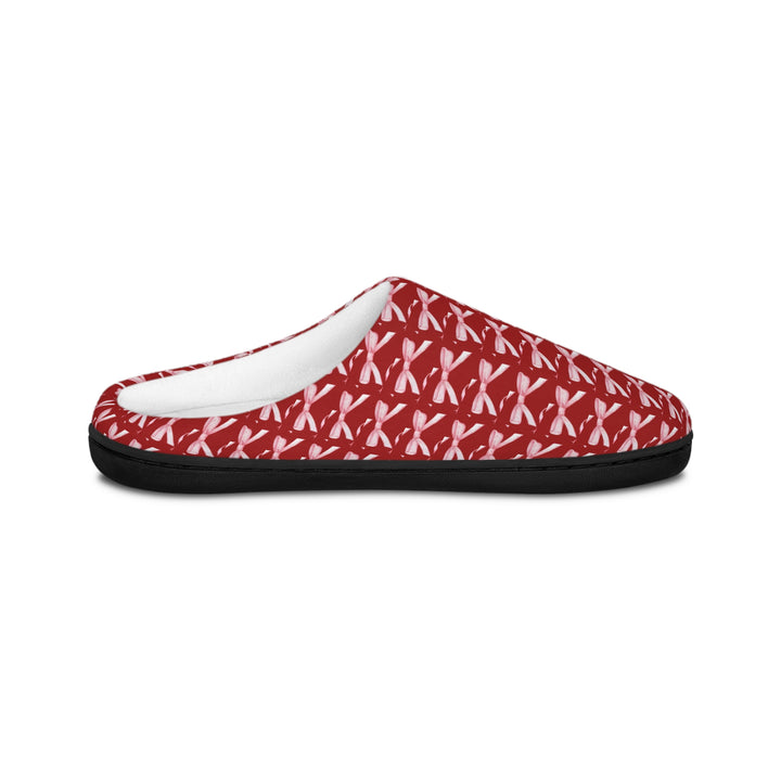 Cozy Women's Indoor Slippers - Red Ballet Design for Relaxation & Comfort