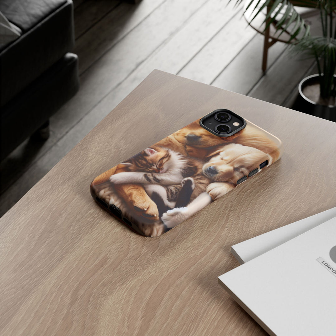 Cute Pets Phone Case - Adorable Dog and Cat Design for Animal Lovers