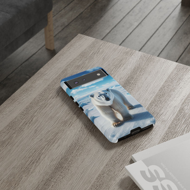 Polar Bear Tough Phone Case - Durable Protector with Arctic Design