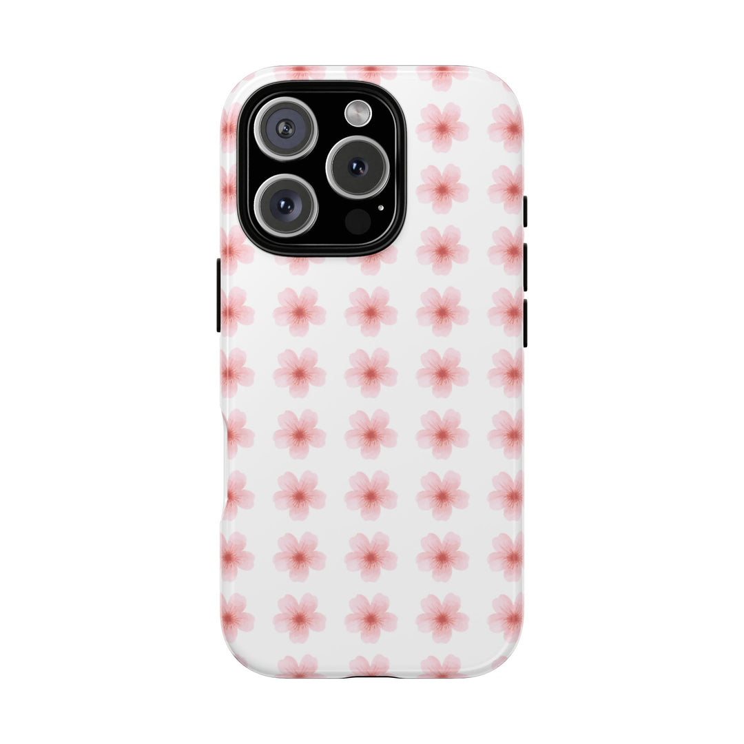 Cherry Blossom Tough Phone Case - Floral Design for Spring & Summer