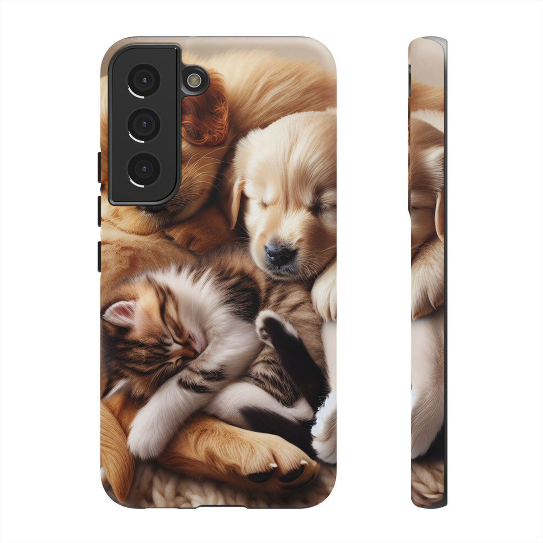 Cute Pets Phone Case - Adorable Dog and Cat Design for Animal Lovers