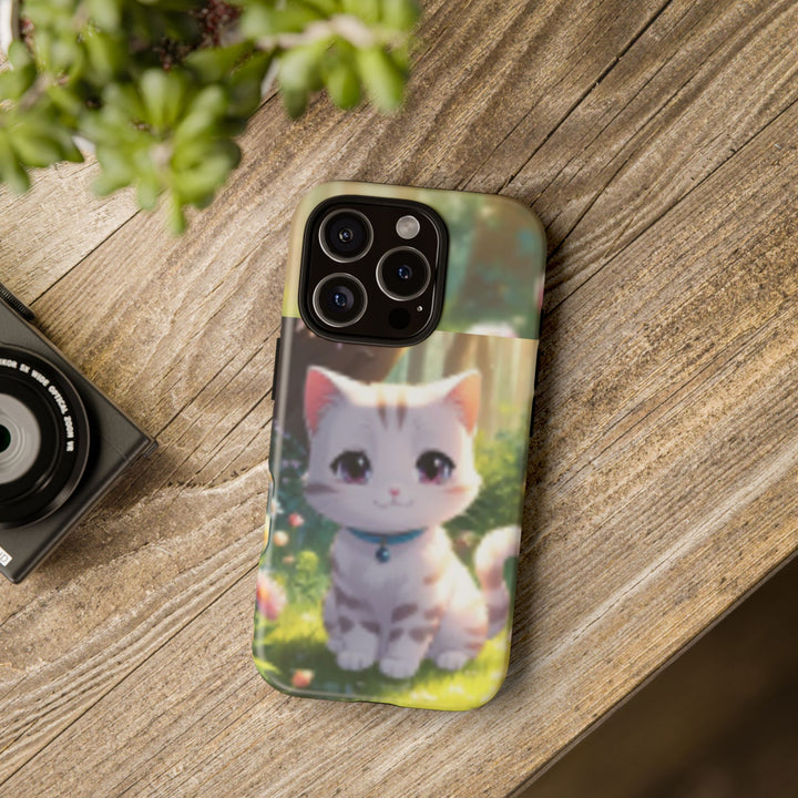 Cute Ai Cat Phone Case - Tough Protection with Floral Design for Cat Lovers
