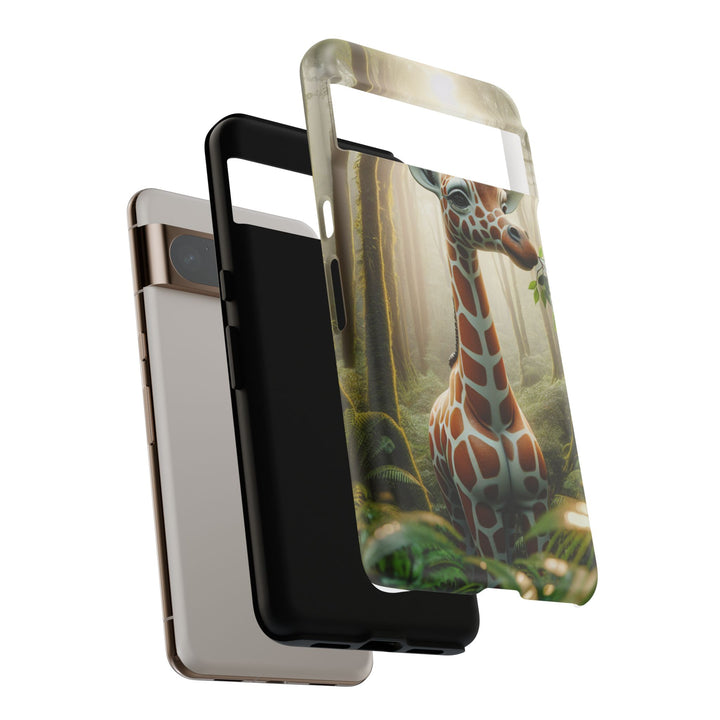 Giraffe Tough Phone Case - Cute Animal Design for Nature Lovers