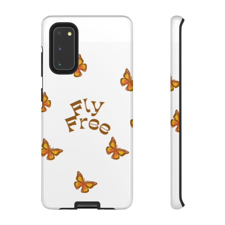 Stylish Phone Case | 'Fly Free' Butterfly Design | Unique Tough Cases