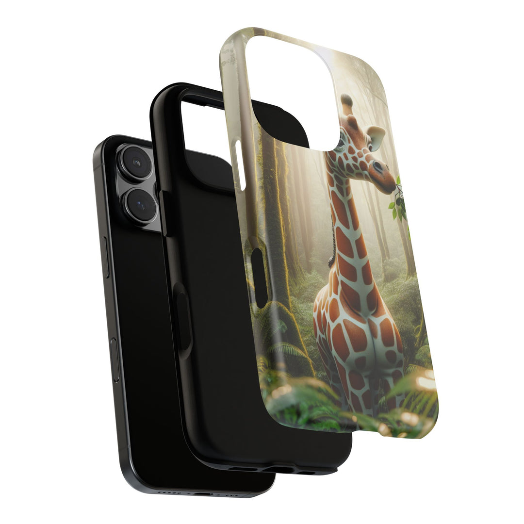 Giraffe Tough Phone Case - Cute Animal Design for Nature Lovers