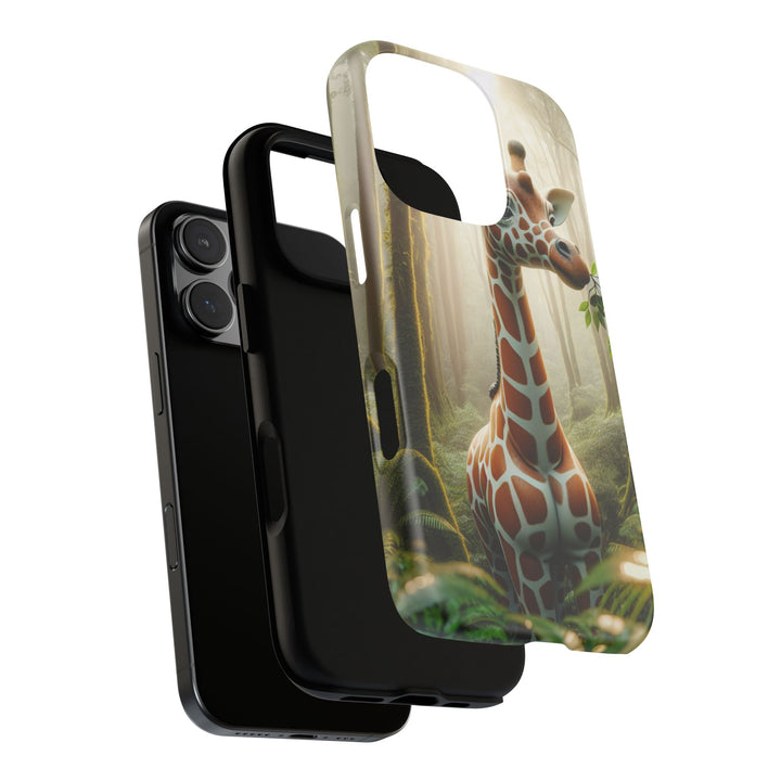 Giraffe Tough Phone Case - Cute Animal Design for Nature Lovers