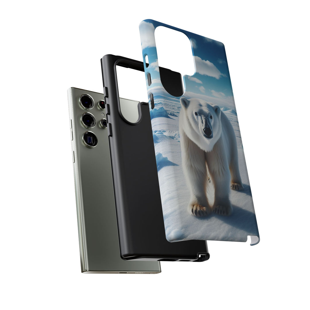 Polar Bear Tough Phone Case - Durable Protector with Arctic Design