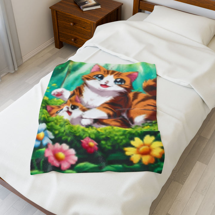 Plush Blanket - AI Cat Design