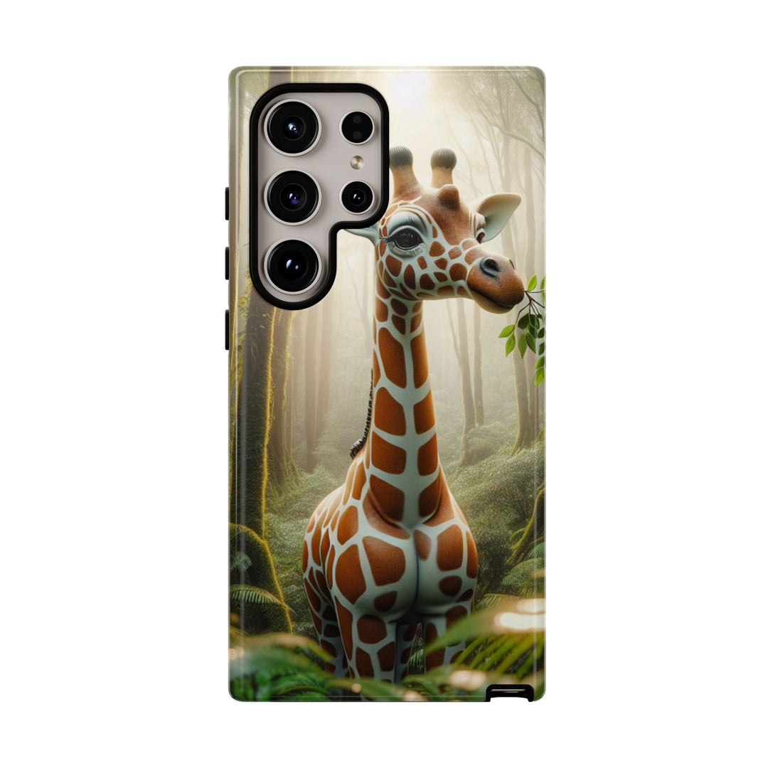 Giraffe Tough Phone Case - Cute Animal Design for Nature Lovers