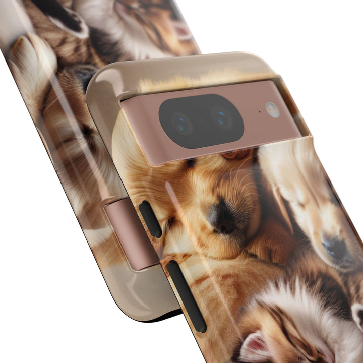 Cute Pets Phone Case - Adorable Dog and Cat Design for Animal Lovers