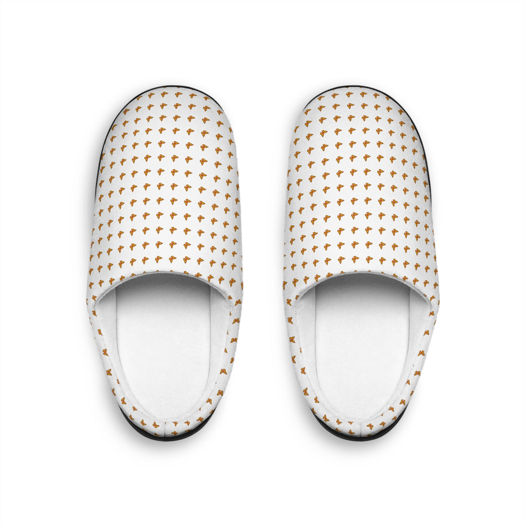 Cozy Women&#039;s Indoor Slippers with Gold Star Pattern - Perfect for Relaxing at Home