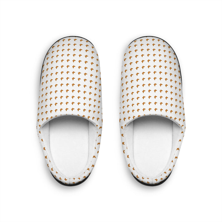 Cozy Women&#039;s Indoor Slippers with Gold Star Pattern - Perfect for Relaxing at Home