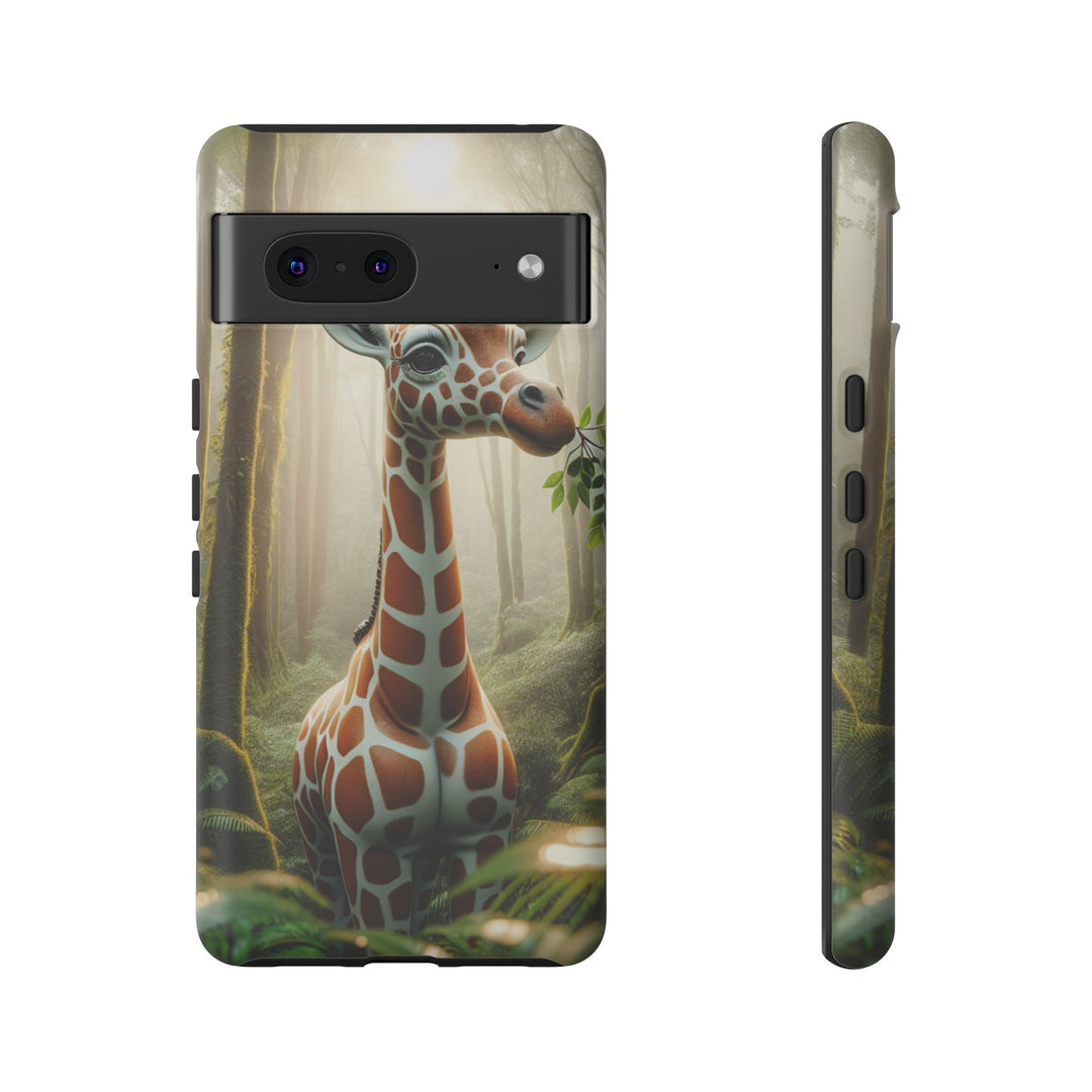Giraffe Tough Phone Case - Cute Animal Design for Nature Lovers