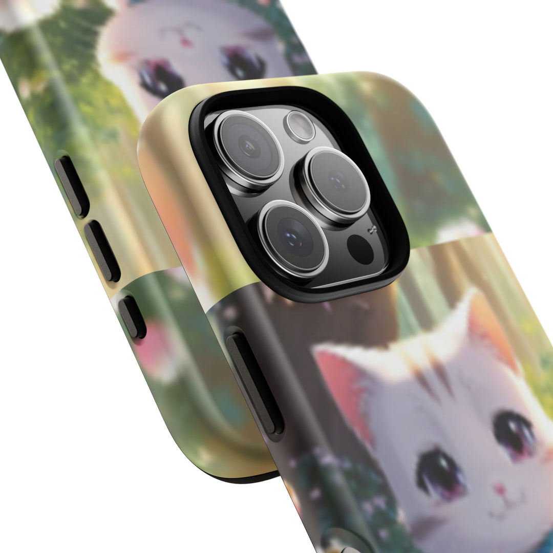 Cute Ai Cat Phone Case - Tough Protection with Floral Design for Cat Lovers
