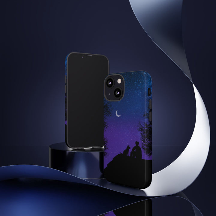 Starry Night Phone Case for Dog Lovers
