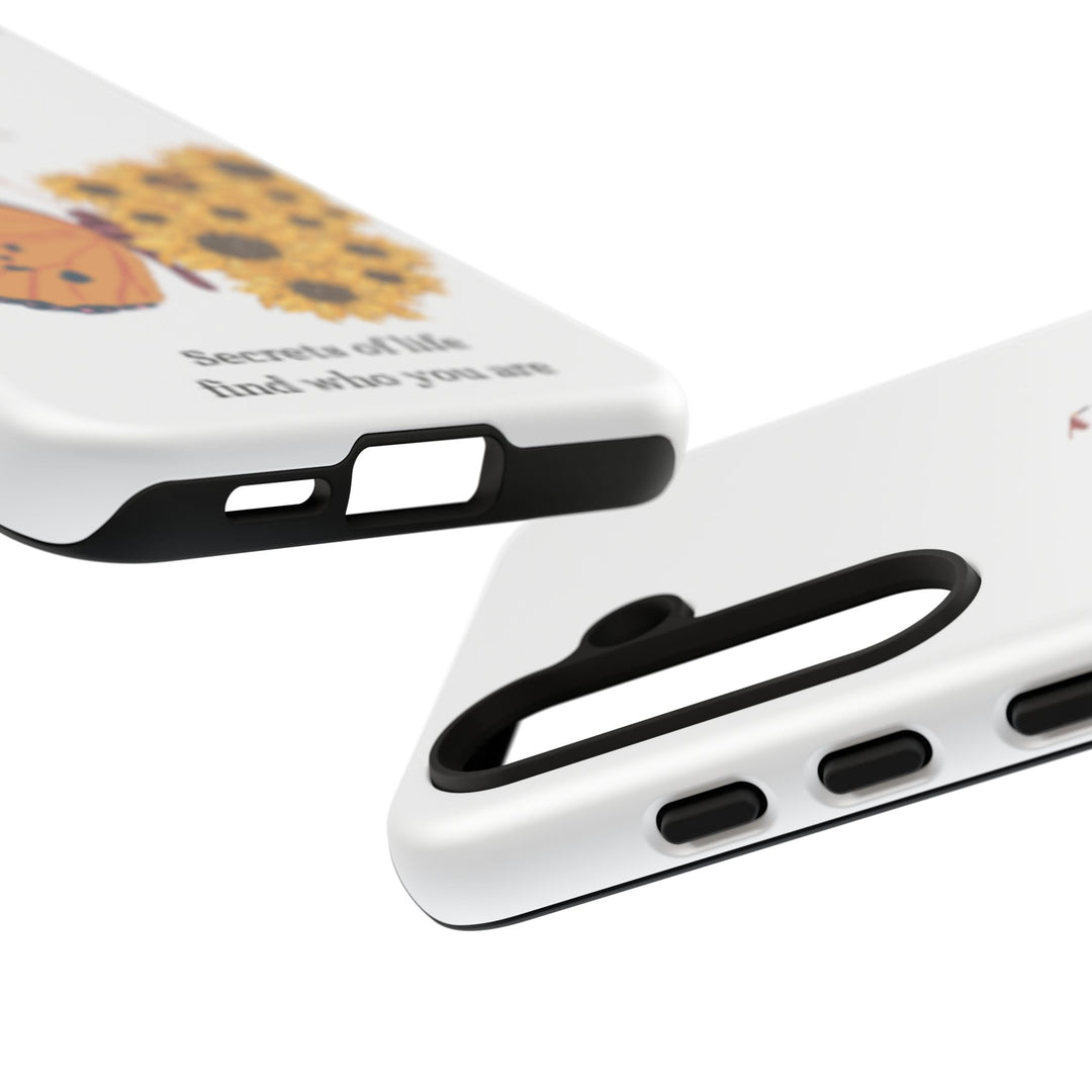 Butterfly & Sunflower Phone Case - "Secrets of Life" Design