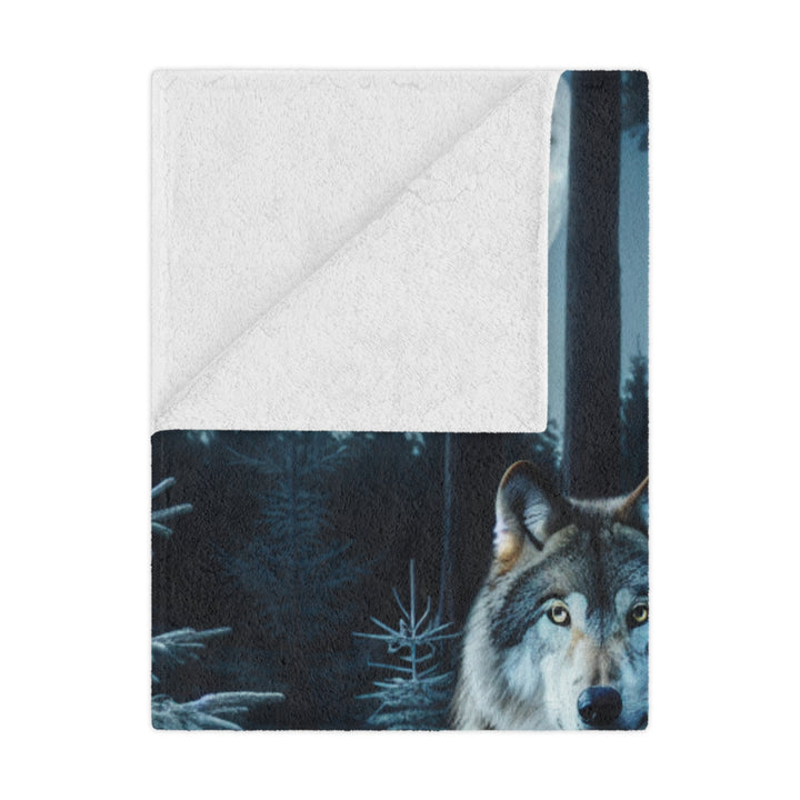 Wolf Forest Minky Blanket | Cozy Throw Blanket, Home Decor, Gift for Animal Lovers, Winter Warmth, Nature Blanket