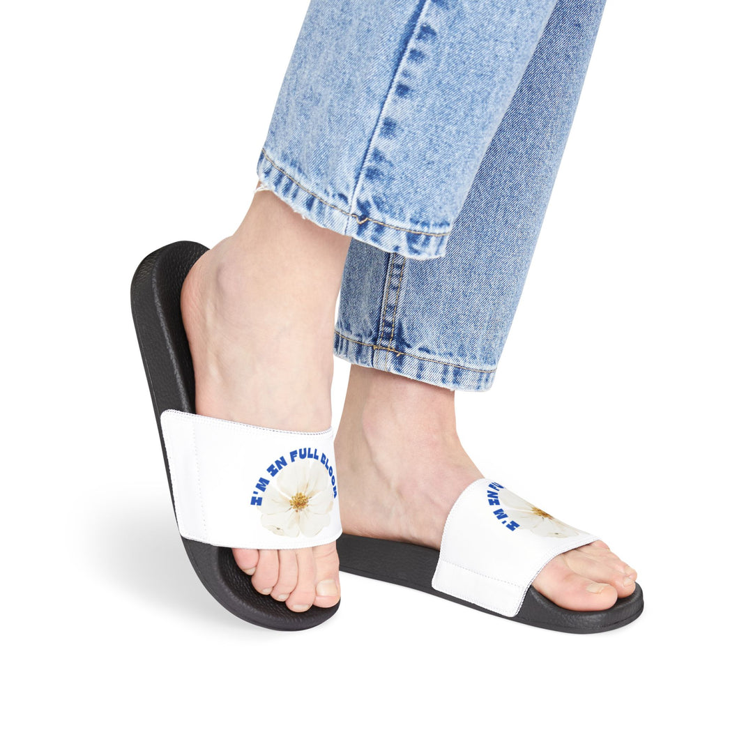 Floral Women's Slide Sandals - "In Full Bloom"