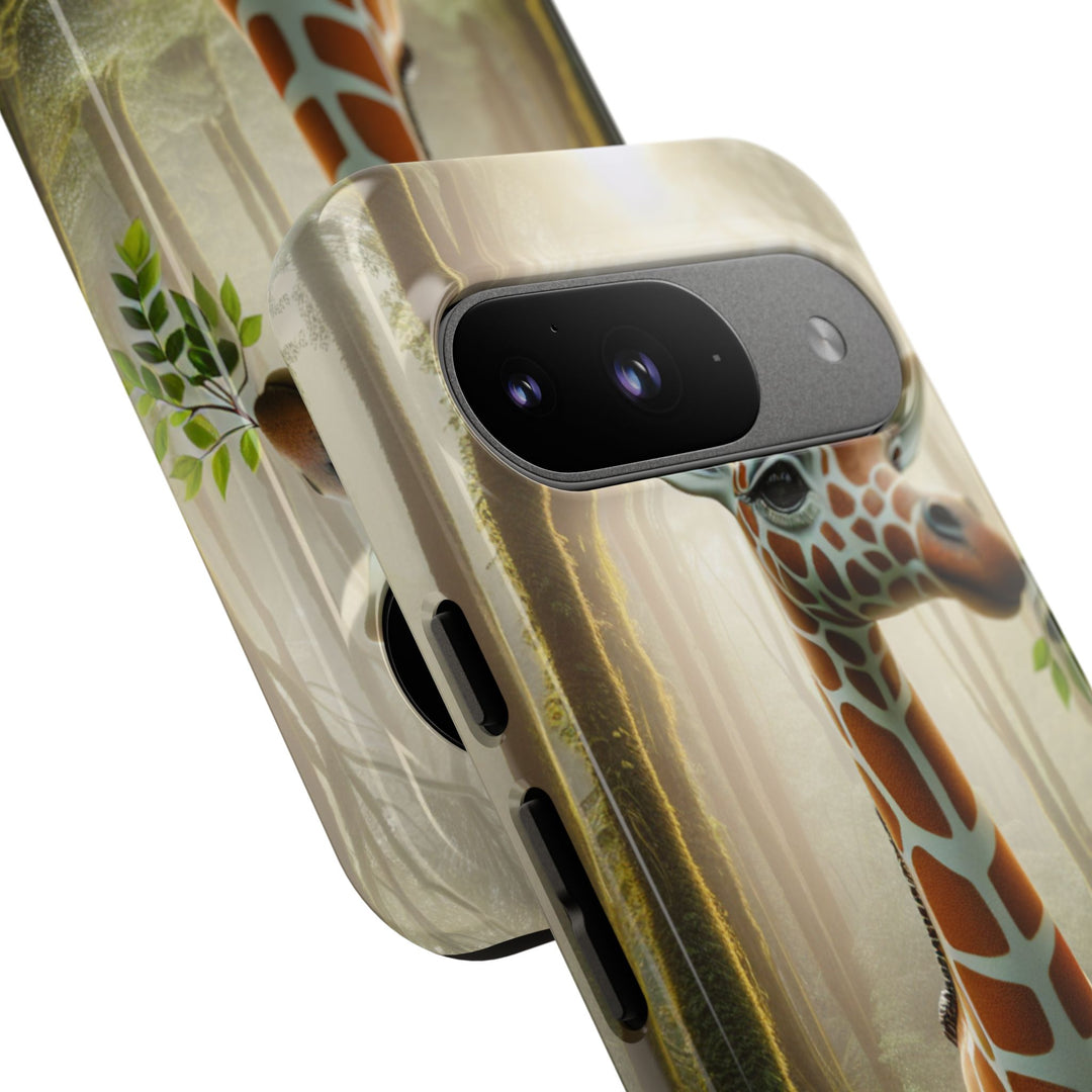 Giraffe Tough Phone Case - Cute Animal Design for Nature Lovers