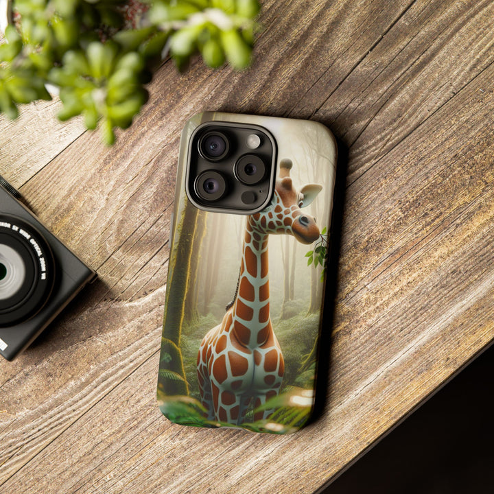 Giraffe Tough Phone Case - Cute Animal Design for Nature Lovers