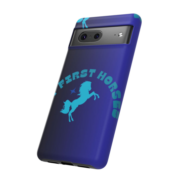 But First Horses Phone Case – Durable Tough Case for Horse Lovers